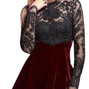 Free People Ginger Meadow Size 0 Rare Velvet